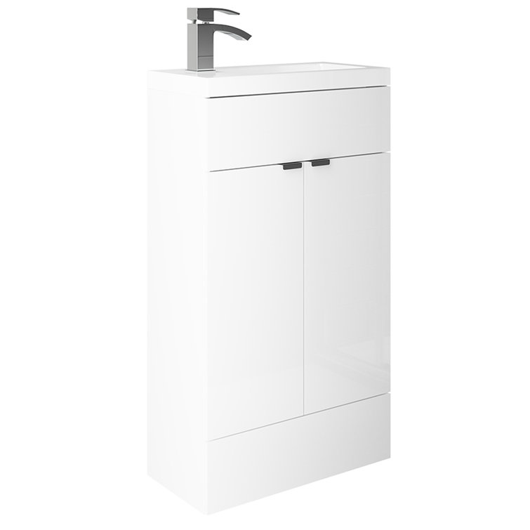 Ebern Designs Abrew Ebern Designs Blend 500Mm Vanity Unit Matt Grey